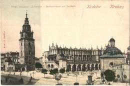 ** T1 Kraków, Krakau, Krakkó; Wieza Ratuszowa I  Sukiennice / Rathhausturm Und Tuchhalle / Town Hall Tower - Ohne Zuordnung