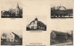 T2/T3 Przeczów, Prietzen; Post Office, School, Kindergarten - Ohne Zuordnung