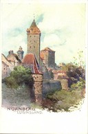 ** T1 Nürnberg, Luginsland / Castle, Tower, Artist Signed - Zonder Classificatie