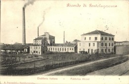 T2/T3 Pontelaguscuro, Distilleria Italiana, Fabbrica Alcool. A. Prampolini / Italian Alcohol Distillery, Factory (EK) - Ohne Zuordnung