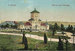 T2/T3 Turnu Severin, Szörényvár; Baia Si Noua Plantatie / Spa, Bathing Hall, Park With New Plantation + 1916 K.u.K. Brie - Unclassified