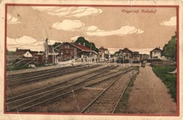 * T4 Pragersko, Pragerhof; Bahnhof / Railway Station, Locomotive, The Card Was Posted  To The SMS Leitha (fa) - Zonder Classificatie