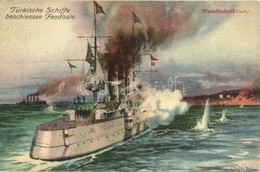 ** T2/T3 1914 Der Weltkrieg. Türkische Schiffe Beschiessen Feodosia / WWI Turkish Battleships At The Battle Of Feodosia  - Non Classificati