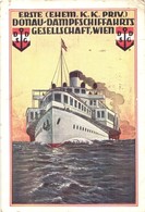 T3 1934 Erste Donau Dampfschiffahrts GEsellschaft Wien DDSG Advertisement Postcard (EB) - Unclassified
