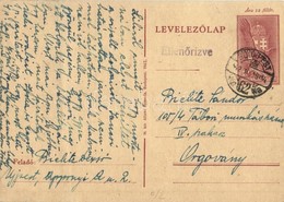 T2/T3 1942 Bielitz Dezső Levele Fiának Bielitz Sándor Zsidó 105/4. IV. Sz. KMSZ-nek (közérdekű Munkaszolgálatos) Az Orgo - Unclassified