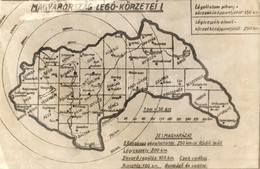 ** T2/T3 Magyarország Légó (légoltalmi) Körzetei Térképen / Hungary's Passive Air Defence Map (EK) - Unclassified