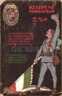 T3 1914 Magyar Hadsegélyező Hivatal Propaganda Segélylapja / WWI Hungarian Military Charity Propaganda Card (kopott Sark - Ohne Zuordnung