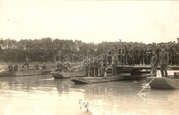 * T2 1928-29 Tiszai átkelési Gyakorlat, Honvédek Pontonhíd építése Közben / Royal Hungarian Army Military Practice The B - Non Classés