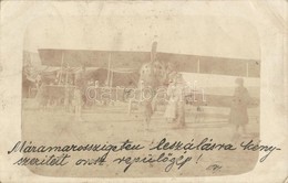 T2/T3 1917 Máramarossziget, Sighetu Marmatiei; Leszállásra Kényszerített Orosz Repülőgép / Captured WWI Russian Aircraft - Unclassified