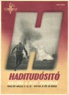 * T2/T3 1943 Haditudósító Kiállítás A Pesti Vigadóban / Hungarian War Correspondent Exhibition Advertisement So. Stpl (E - Zonder Classificatie