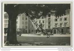 Säckingen - Scheffeldenkmal - Foto-AK - Posthilfsstellenstempel Egg - Bad Saeckingen