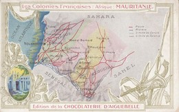 ** T2/T3 French Colonies - Mauritania, Map, Litho (non PC) - Zonder Classificatie