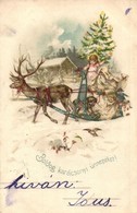 T2 Boldog Karácsonyi ünnepeket! / Christmas Greeting Postcard, Litho - Non Classificati