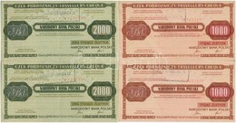 Lengyelország 1989. 1000Zl (2x) Sorszámkövető + 2000Zl (2x) Sorszámkövető 'Lengyel Nemzeti Bank' Utazási Csekk T:II
Pola - Zonder Classificatie