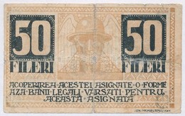 Románia / Temesvár 1919. 50f T:III-,IV
Romania / Timisoara 1919. 50 Fileri C:VG,G - Zonder Classificatie