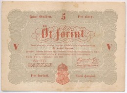 1848. 5Ft 'Kossuth Bankó' Vörösesbarna T:III Adamo G109 - Non Classificati