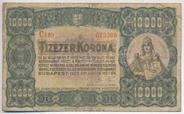 1923. 10.000K 'Magyar Pénzjegynyomda Rt. Budapest' T:III- - Ohne Zuordnung