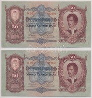 1932. 50P (2x) Sorszámkövetők T:I - Non Classés