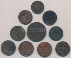 1760-1812. 10db-os Vegyes Rézkrajcár Tétel, Közte 1812B 3kr Cu T:2-,3 - Zonder Classificatie