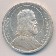 1938. 5P Ag 'Szent István' T:1-,2 
Adamo P8.1 - Unclassified