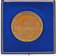 1990. 'GANZ Mérőgyár Kft.' Fém Emlékplakett Eredeti Dísztokban (92mm) T:2 - Zonder Classificatie