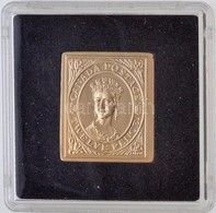 DN 'Világ Bélyegcsodái - Kanada 12 Penny 1851' Aranyozott Cu Bélyegérem Tanúsítvánnyal (22,5x25,5mm) T:PP - Ohne Zuordnung