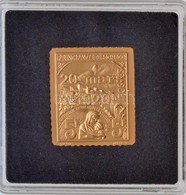 DN 'Világ Bélyegcsodái - Monaco 5 Frank + 5 Frank 1920' Aranyozott Cu Bélyegérem Tanúsítvánnyal (21,4x24,8mm) T:PP - Ohne Zuordnung