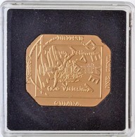 DN 'Világ Bélyegcsodái - Brit-Guyana 1 Cent 1856' Aranyozott Cu Bélyegérem Tanúsítvánnyal (31,5x26mm) T:PP - Unclassified