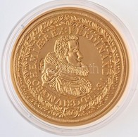 DN 'Történelmi Aranypénzek - III. Ferdinánd 100 Dukát 1629' Aranyozott Cu-Ni Utánveret 'COPY' Beütéssel, Tanúsítvánnyal  - Zonder Classificatie