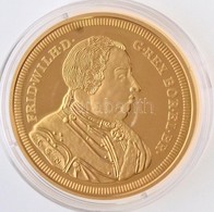 DN 'Történelmi Aranypénzek - Wilhelm D'Or 1737' Aranyozott Cu-Ni Utánveret 'COPY' Beütéssel, Tanúsítvánnyal (20g/38,61mm - Ohne Zuordnung