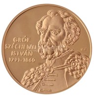 Ifj. Szlávics László (1959-) 2011. 'Nagy Magyarok / Gróf Széchenyi István 1791-1860' Aranyozott Cu Emlékérem (40mm) T:PP - Ohne Zuordnung