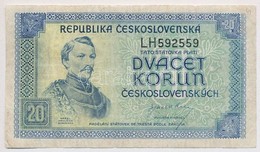 Csehszlovákia 1945. 20K T:III 
Czechoslovakia 1945. 20 Korun C:F 
Krause 61 - Zonder Classificatie