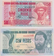 Guinea-Bissau 1990. 50P + 100P T:I,I-
Guinea Bissau 1990. 50 Pesos + 100 Pesos C:UNC,AU - Non Classés