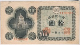 Japán 1946. 10Y T:III Kis Szakadások 
Japan 1946. 10 Yen C:F Small Tears 
Krause 87.a - Zonder Classificatie