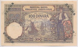 Jugoszlávia 1929. 100D Korabeli Hamis Bankjegy, Lefoglalásról Szóló Bélyegzéssel T:I-
Yugoslavia 1929. 100 Dinara Contem - Zonder Classificatie