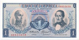 Kolumbia 1972. 1P T:I
Colombia 1972. 1 Peso Oro C:UNC
Krause 404.e - Zonder Classificatie