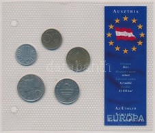 Ausztria 1974-1993. 10g-10Sch (5xklf) 'Az Utolsó Schilling Forgalmi Pénzek' Forgalmi Sor T:1
Austria 1974-1993. 10 Grosc - Non Classificati