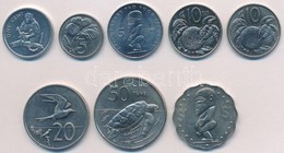 Cook-szigetek 1979-2003. 1c-1$ (8xklf) T:1-
Cook Islands 1979-2003. 1 Cent - 1 Dollar (8xdiff) C:AU - Zonder Classificatie