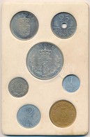 Dánia 1970. 1ö-5K (7xklf) Forgalmi Sor Műbőr Tokban T:1 Patina
Denmark 1970. 1 Öre - 5 Kroner (7xdiff) Coin Set In Faux  - Zonder Classificatie