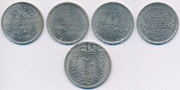 Egyiptom 1980-1986. 20p Cu-Ni (5xklf) T:1-
Egypt 1980-1986. 20 Piastres Cu-Ni (5xdiff) C:AU - Zonder Classificatie