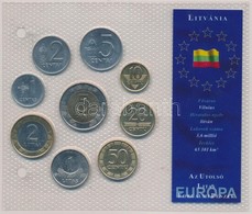 Litvánia 1991-2002. 1c-5L (9xklf) 'Az Utolsó Litas Forgalmi Pénzek' Forgalmi Sor T:1
Lithuania 1991-2002. 1 Centas - 5 L - Zonder Classificatie