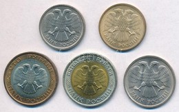 Oroszország 1992. 5R-100R (5xklf) T:1-
Russia 1992. 5 Roubles - 100 Roubles (5xdiff) C:AU - Zonder Classificatie