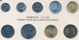 San Marino 1976. 1L - 500L (9xklf) Forgalmi Szett, Karton Lapon T:1
San Marino 1976. 1 Lira - 500 Lire (9xdiff), Coin Se - Zonder Classificatie