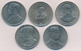 Thaiföld 1995-2000. 20B Cu-Ni (5xklf) Forgalmi Emlékkiadás T:1-
Thailand 1995-2000. 20 Baht Cu-Ni (5xdiff) Commemorative - Zonder Classificatie