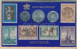 Vatikán 1942-1963. 20c-10L (3xklf) Szuvenír érme Szett Bélyegekkel T:1-
Vatican 1942-1963. 20 Centesimi - 10 Lire (3xdif - Zonder Classificatie