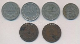 6db-os Vegyes Külföldi Fémpénz Tétel, érdekesebb Darabokkal, Közte Szerbia 1904. 2p Br T:2,2-
6pcs Of Various Metal Coin - Zonder Classificatie