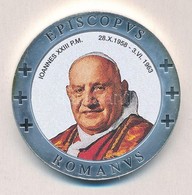 Vatikán ~2005. 'XXIII. János Pápa' Ezüstözött Multicolor Emlékérem (40mm) T:PP 
Vatican ~2005. 'Pope Ioannes XXIII' Silv - Unclassified