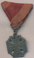 1916. 'Károly-csapatkereszt' Cink Kitüntetés Mellszalagon T:3 Fül Nélkül, Fúrt, 
Hungary 1916. 'Charles Troop Cross' Zn  - Non Classificati