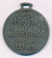 Ausztria ~1910. 'Dem Reich Ich Dien Mein Stadt Heißt Wien' Fém Medál Füllel, Szalag Nélkül (30mm) T:2-,3
Austria ~1910.  - Non Classificati