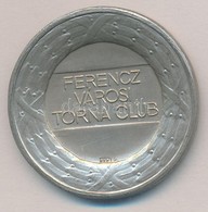 Berán Lajos (1882-1943) ~1930-1940. 'Ferencz Városi Torna Club' Ezüstözött Br Díjérem (40mm) T:2 - Non Classificati